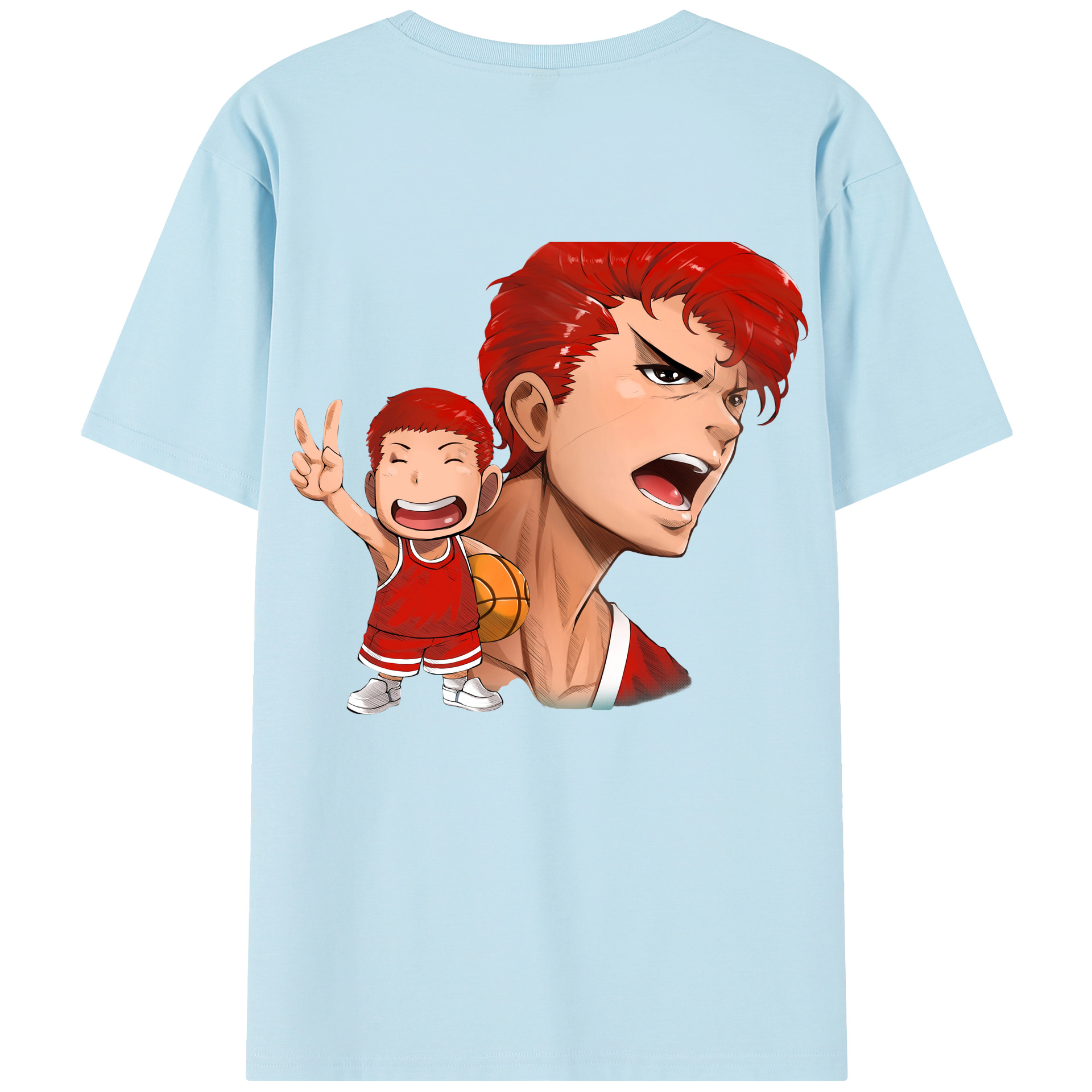 SLAM DUNK／スラムダンク 綿100％半袖Tシャツ（背面プリント）